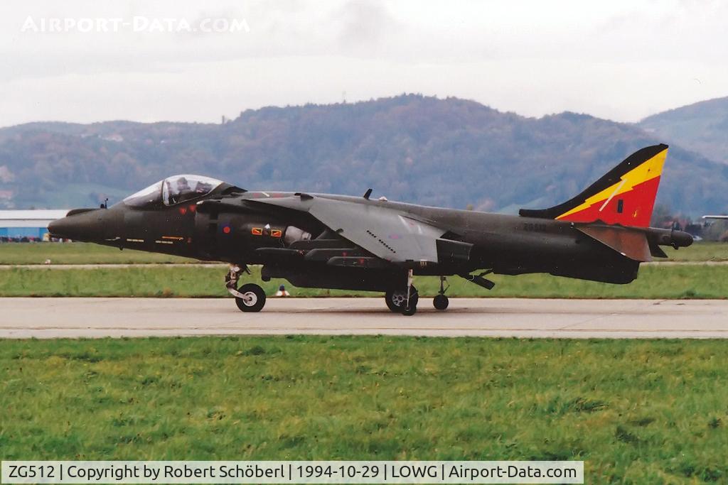 ZG512, 1991 British Aerospace Harrier GR.7 C/N P83, ZG512 @ LOWG