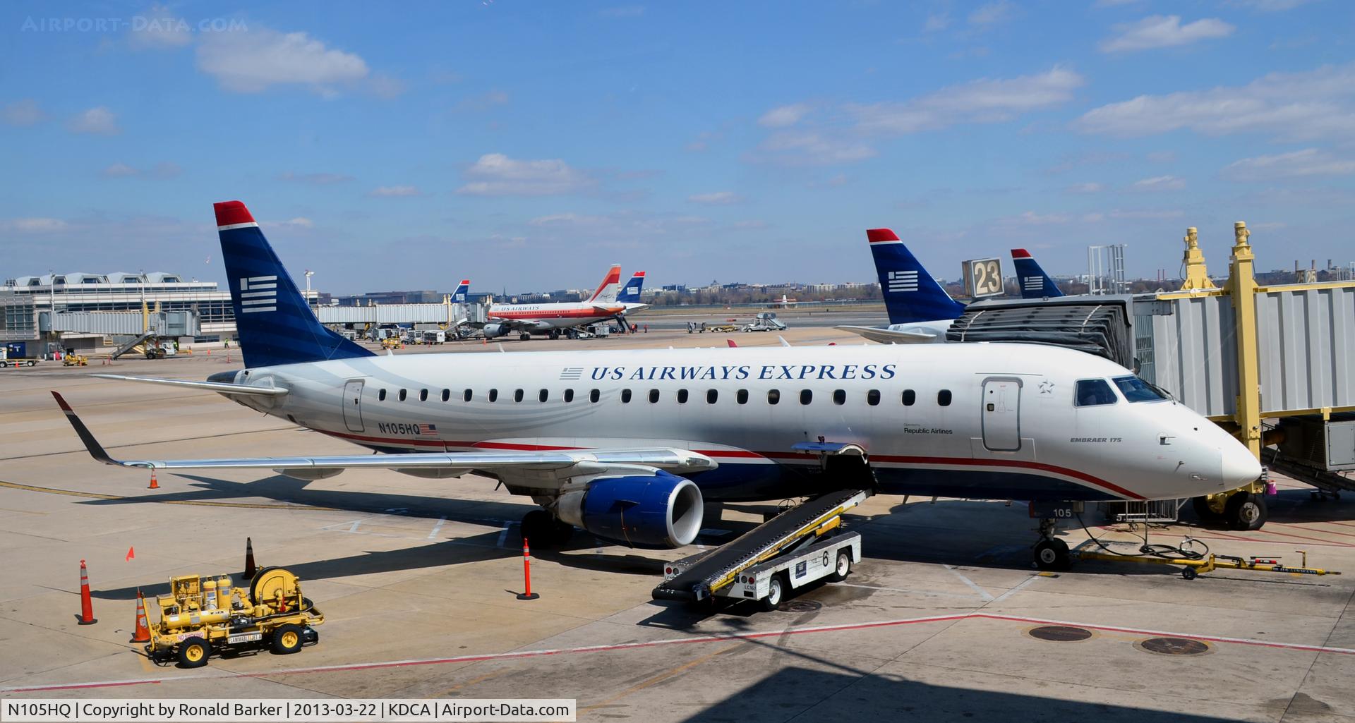 N105HQ, 2007 Embraer 175LR (ERJ-170-200LR) C/N 17000163, National