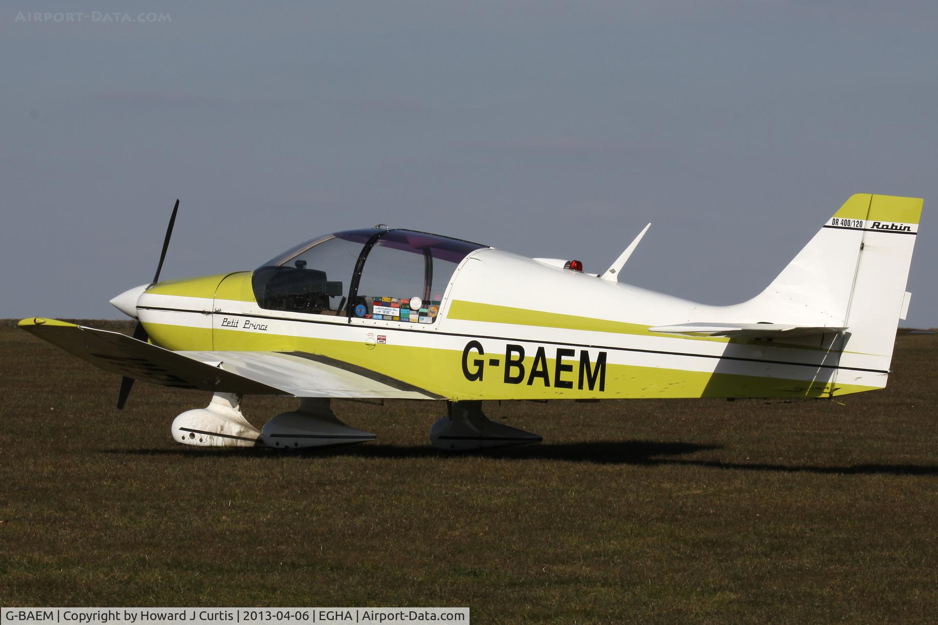 G-BAEM, 1972 Robin DR-400-120 Petit Prince C/N 728, Privately owned.