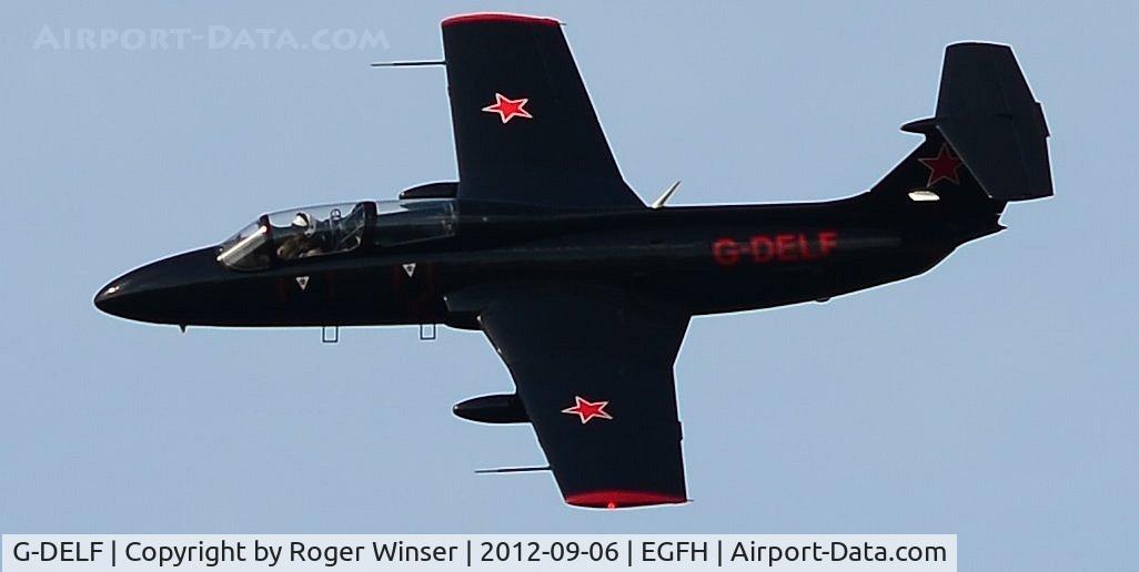 G-DELF, 1971 Aero L-29 Delfin C/N 194555, Aero Delfin 'Rebel 1' topside pass.
