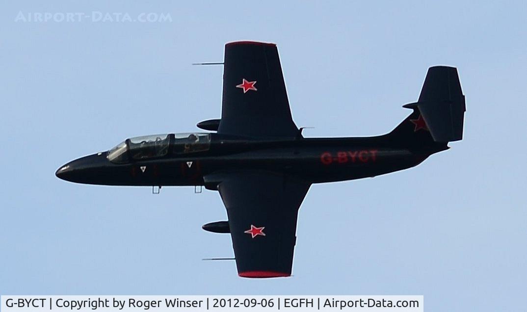 G-BYCT, 1973 Aero L-29 Delfin C/N 395142, Aero Delfin 'Rebel 2' topside pass.
