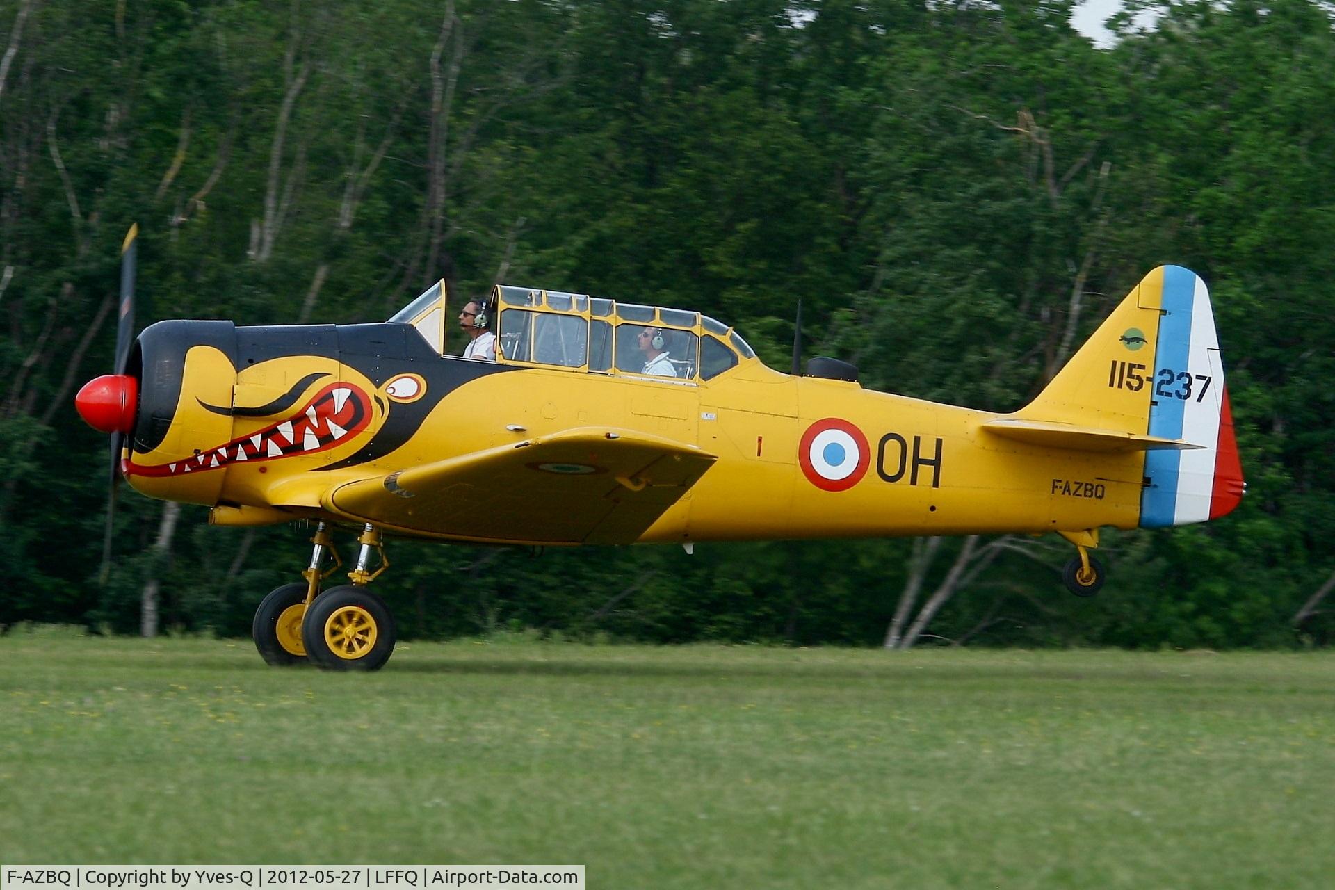 F-AZBQ, North American T-6G Texan C/N 182-535, North American T-6G Texan, La Ferté-Alais Airfield (LFFQ) Air Show (Le Temps Des Hélices)