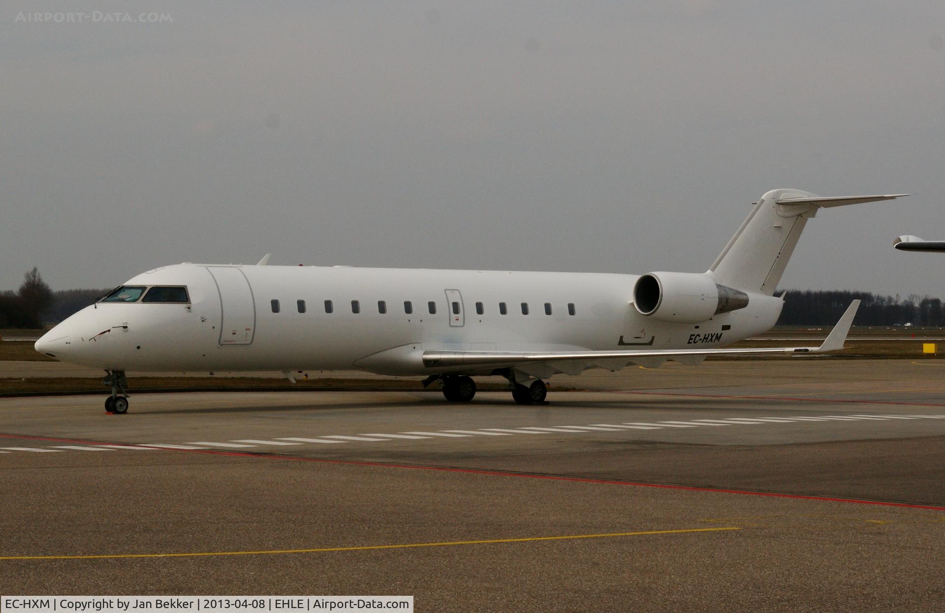 EC-HXM, 2001 Canadair CRJ-200ER (CL-600-2B19) C/N 7514, Apron Lelystad. Waiting to get a new livery by QAPS