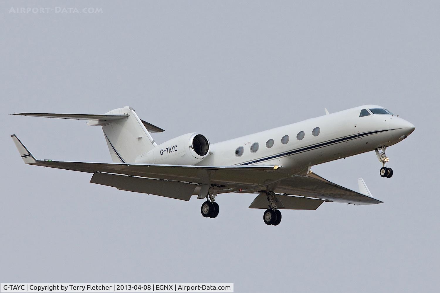 G-TAYC, 2006 Gulfstream Aerospace Gulfstream IV C/N 4060, Rolls Royce's 2006 Gulfstream Aerospace Gulfstream IV, c/n: 4060 at East Midlands