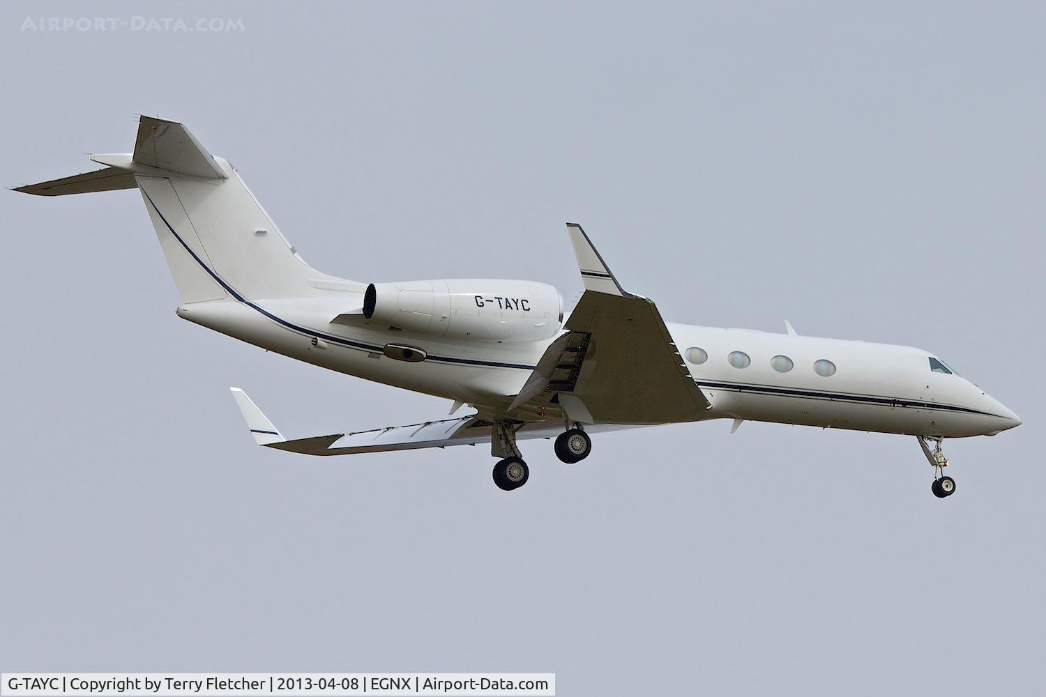 G-TAYC, 2006 Gulfstream Aerospace Gulfstream IV C/N 4060, 2006 Gulfstream Aerospace Gulfstream IV, c/n: 4060 at East Midlands