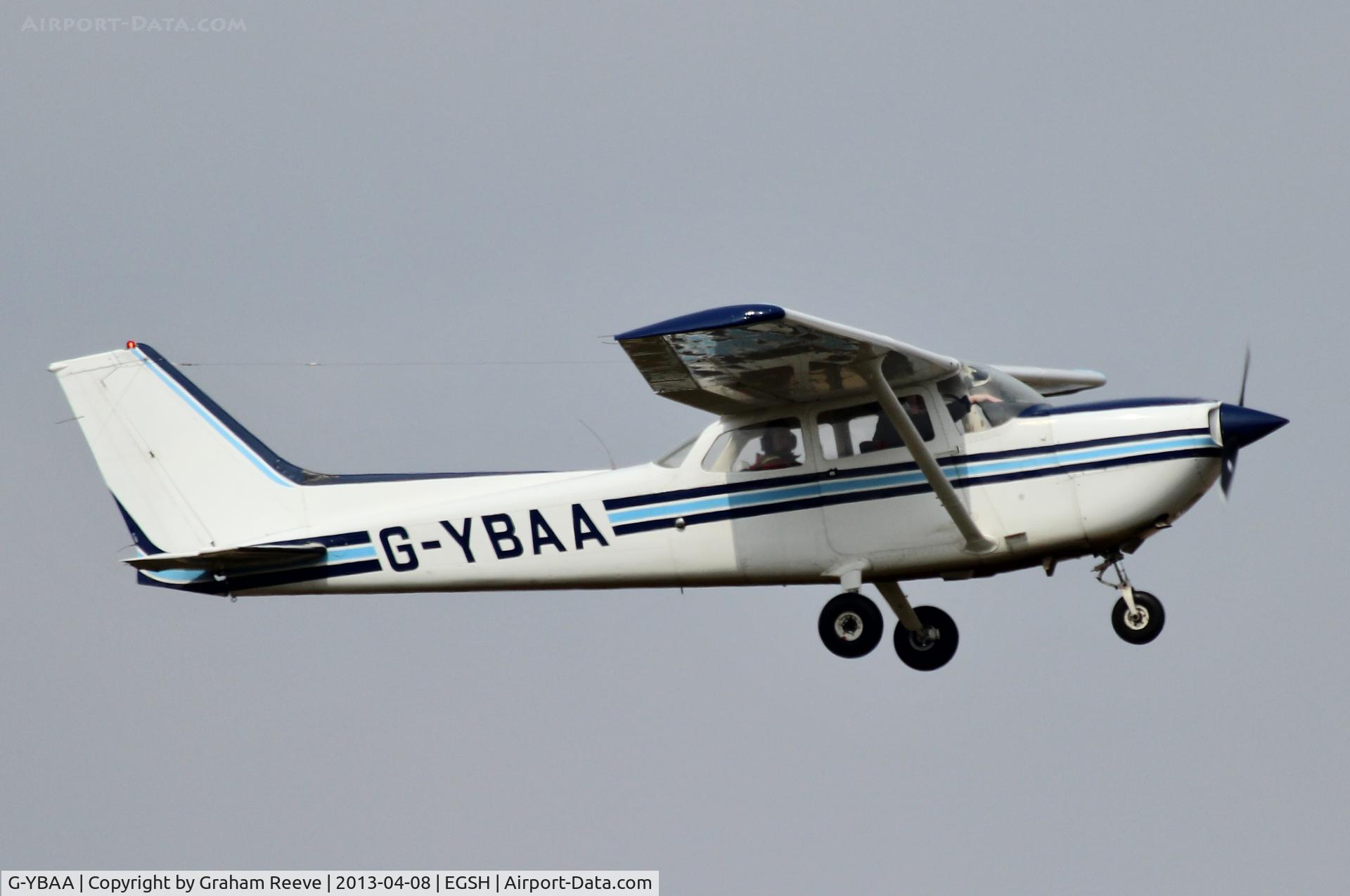 G-YBAA, 1976 Reims Cessna FR172J Reims Rocket C/N 0579, Seen at Norwich.