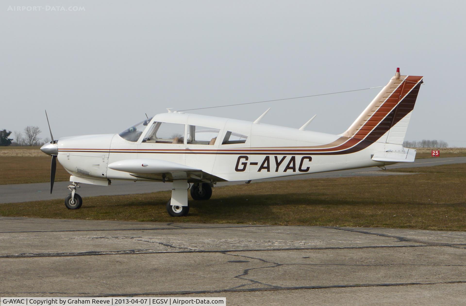 G-AYAC, 1969 Piper PA-28R-200 Cherokee Arrow C/N 28R-35606, Parked at Old Buckenham.