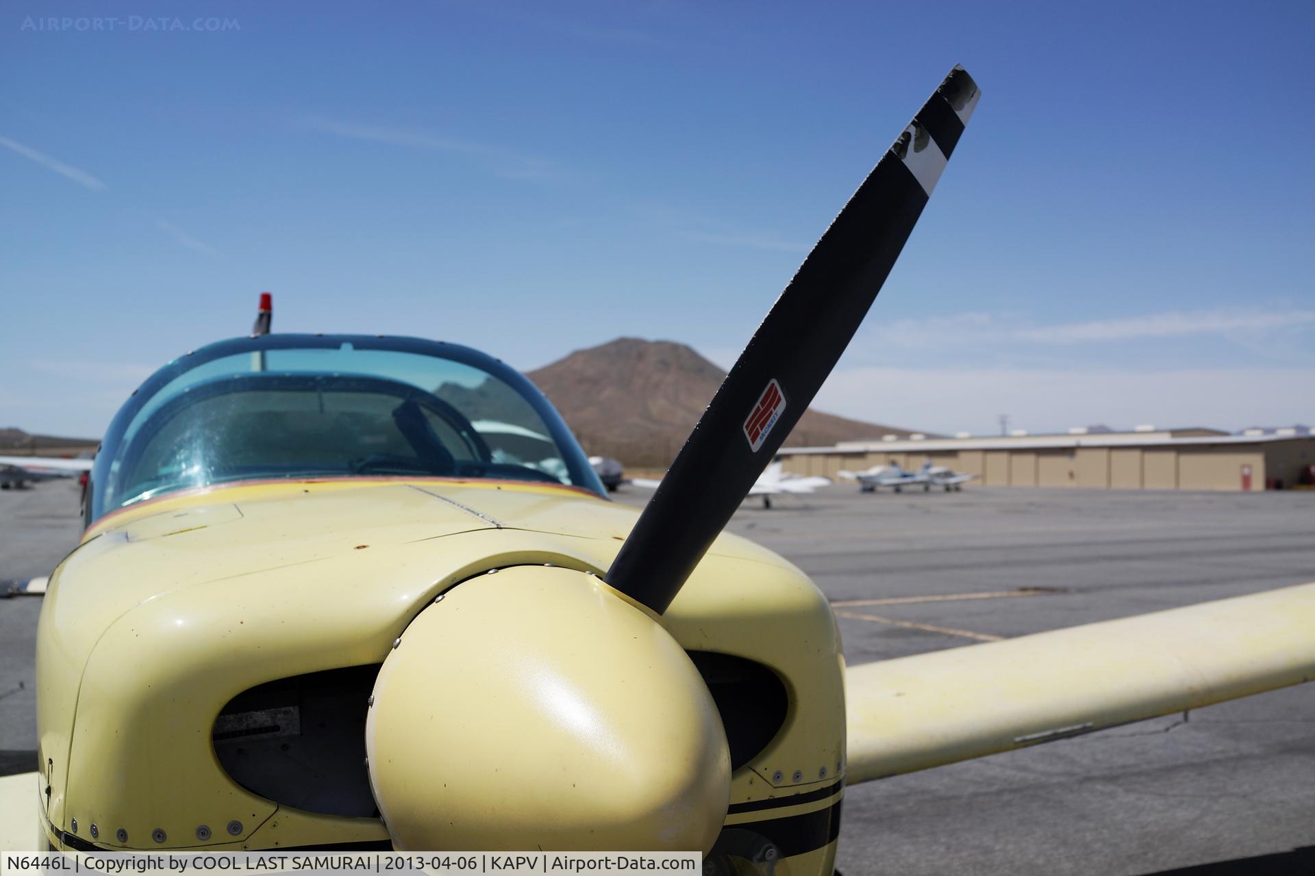 N6446L, 1972 American Aviation AA-1A Trainer C/N AA1A-0446, 46L at Apple Valley Transient Parking
