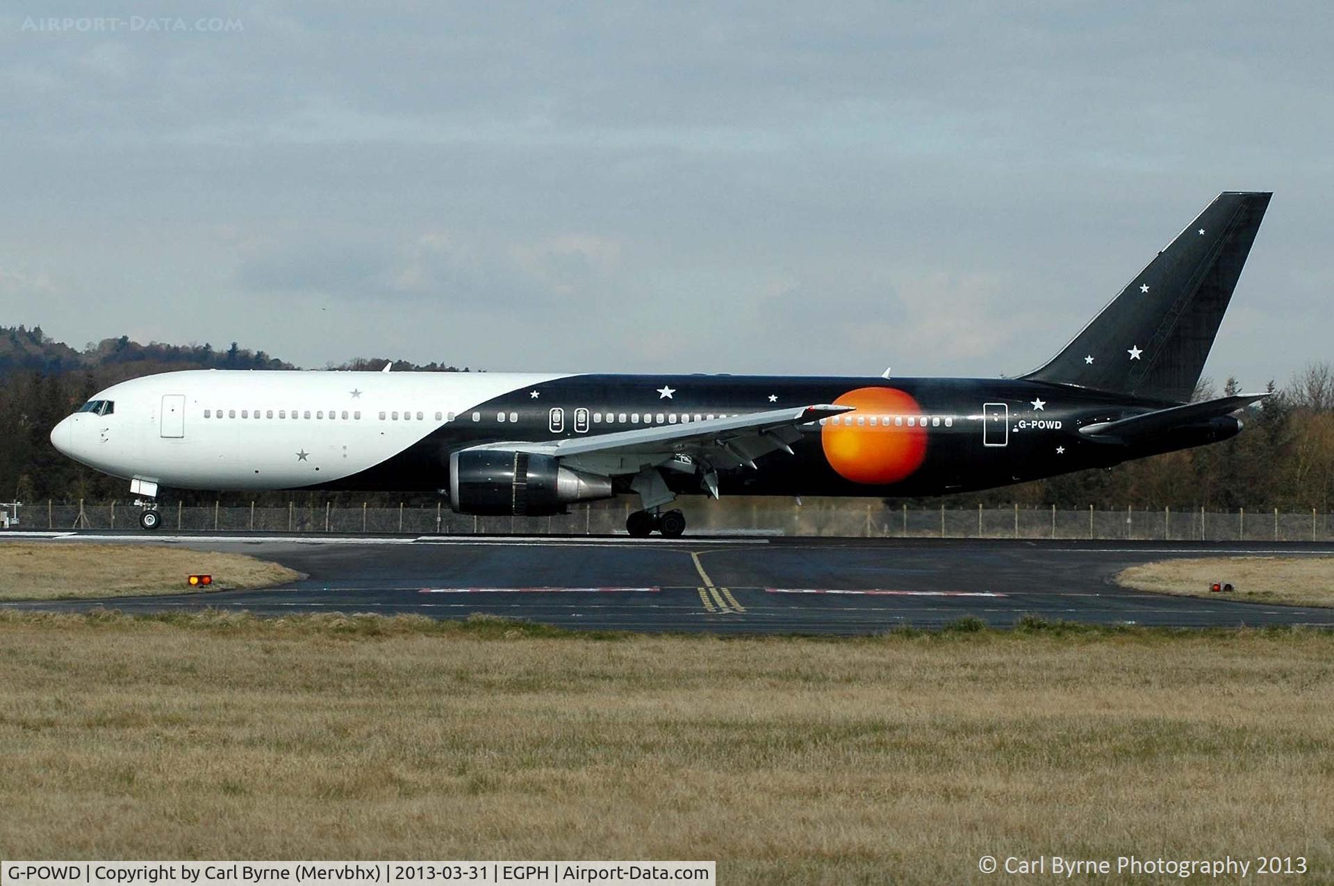 G-POWD, 2003 Boeing 767-36N/ER C/N 30847, Operating for British Airways. Taken from the Ingliston showground.
