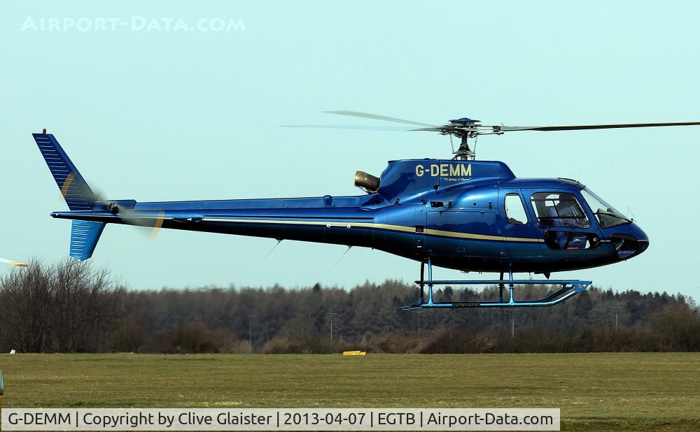 G-DEMM, 2003 Eurocopter AS-350B-2 Ecureuil Ecureuil C/N 3741, Originally owned to, McAlpine Helicopters Ltd in October 2003 and currently with, Three Counties Helicopter Co Ltd in March 2008


