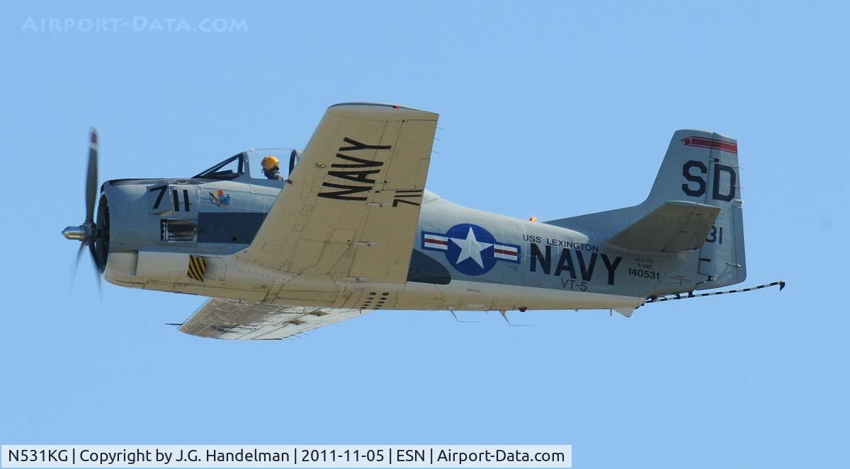 N531KG, 1954 North American T-28C Trojan Trojan C/N 226-108, at Easton MD