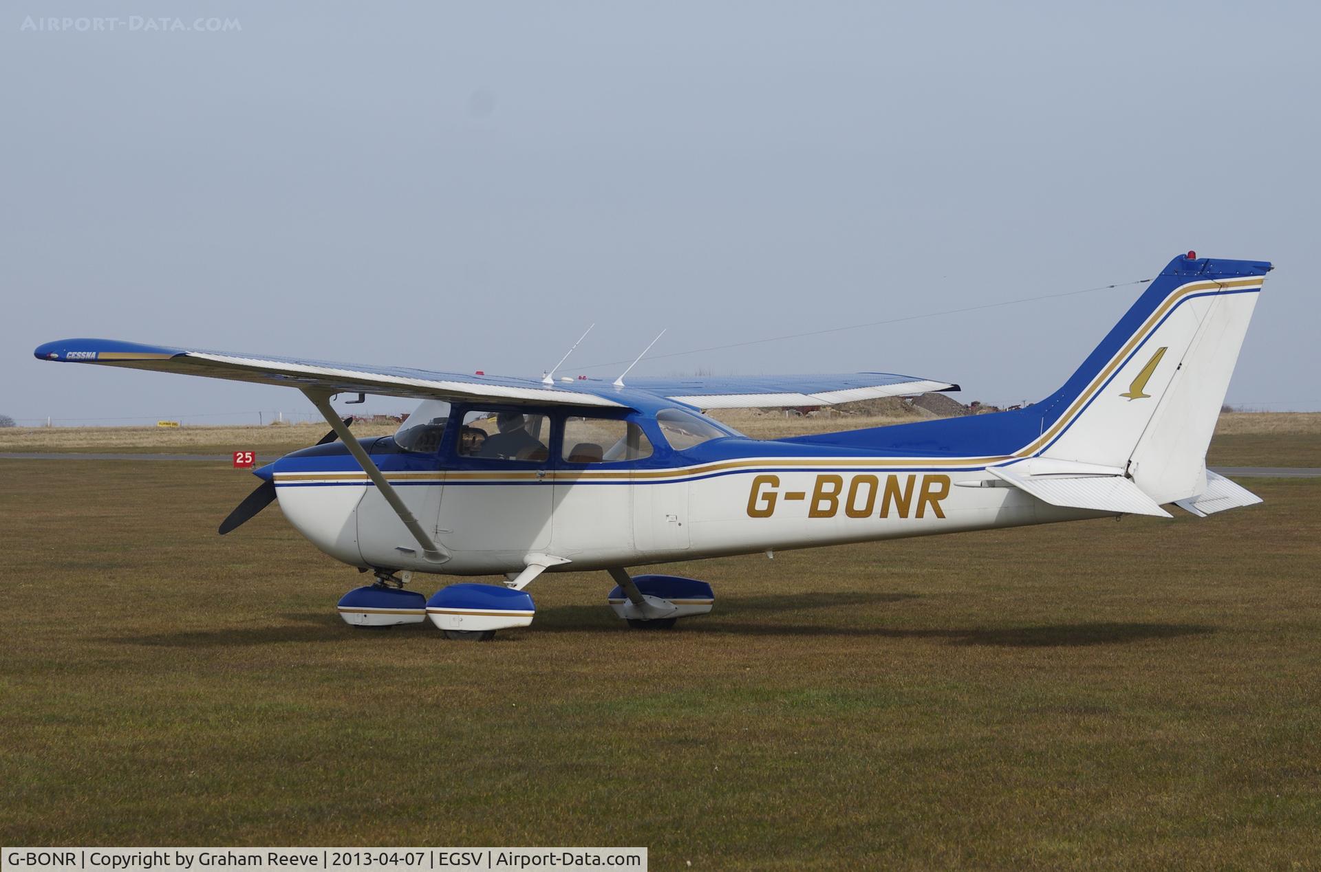 G-BONR, 1977 Cessna 172N Skyhawk C/N 172-68164, About to depart.