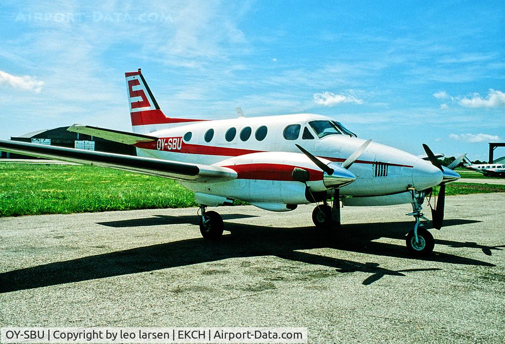 OY-SBU, 1978 Beech C90 King Air C/N LJ-768, Copenhagen Kastrup 1979