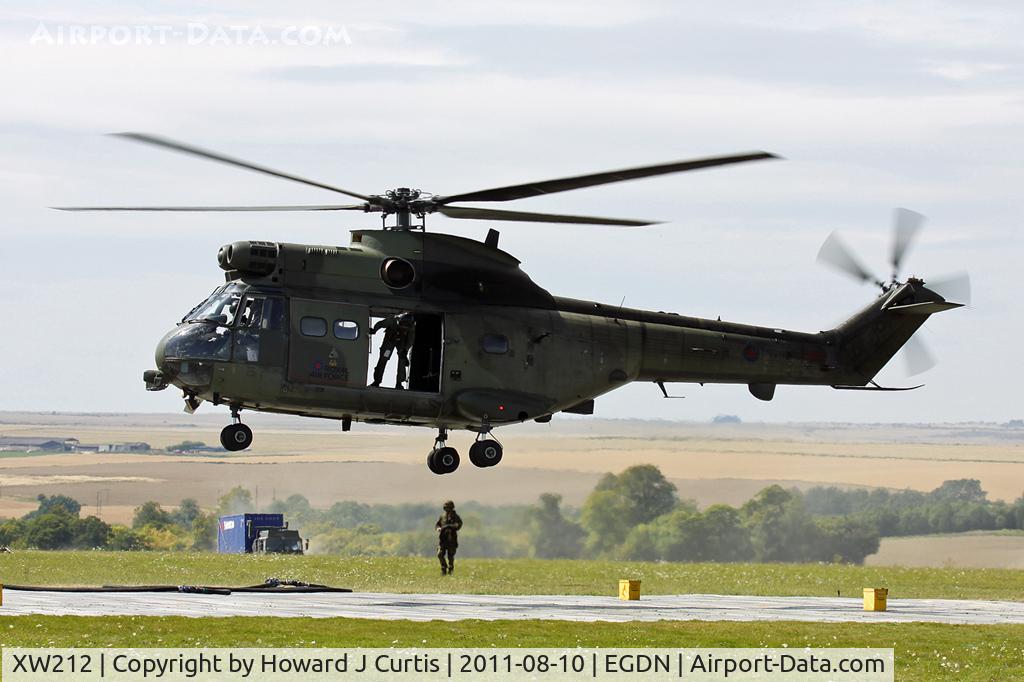 XW212, 1971 Westland Puma HC.1 C/N 1111, Coming in to land at the Forward Air Refuelling Point.