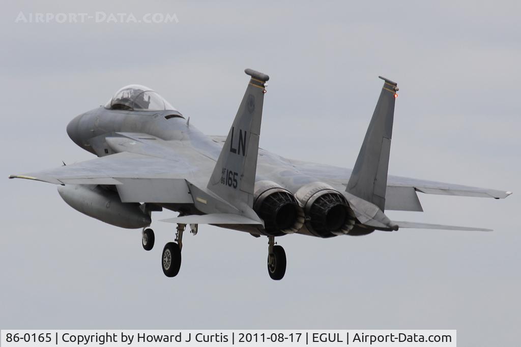 86-0165, 1986 McDonnell Douglas F-15C Eagle C/N 1013/C393, 493rd FS/48th FW.