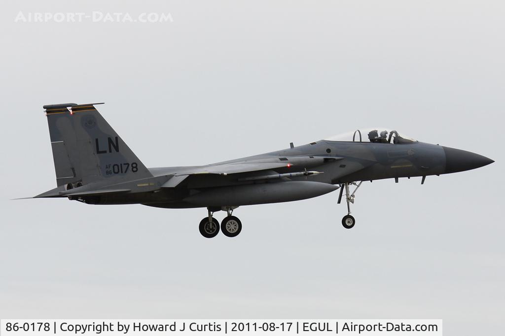 86-0178, 1986 McDonnell Douglas F-15C Eagle C/N 1029/C406, 493rd FS/48th FW.
