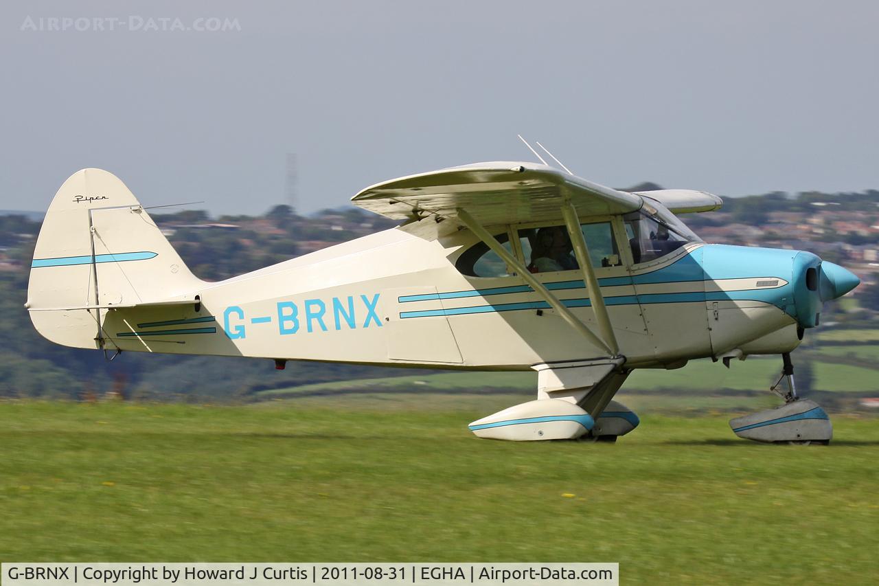 G-BRNX, 1955 Piper PA-22-150 Caribbean C/N 22-2945, Privately owned.