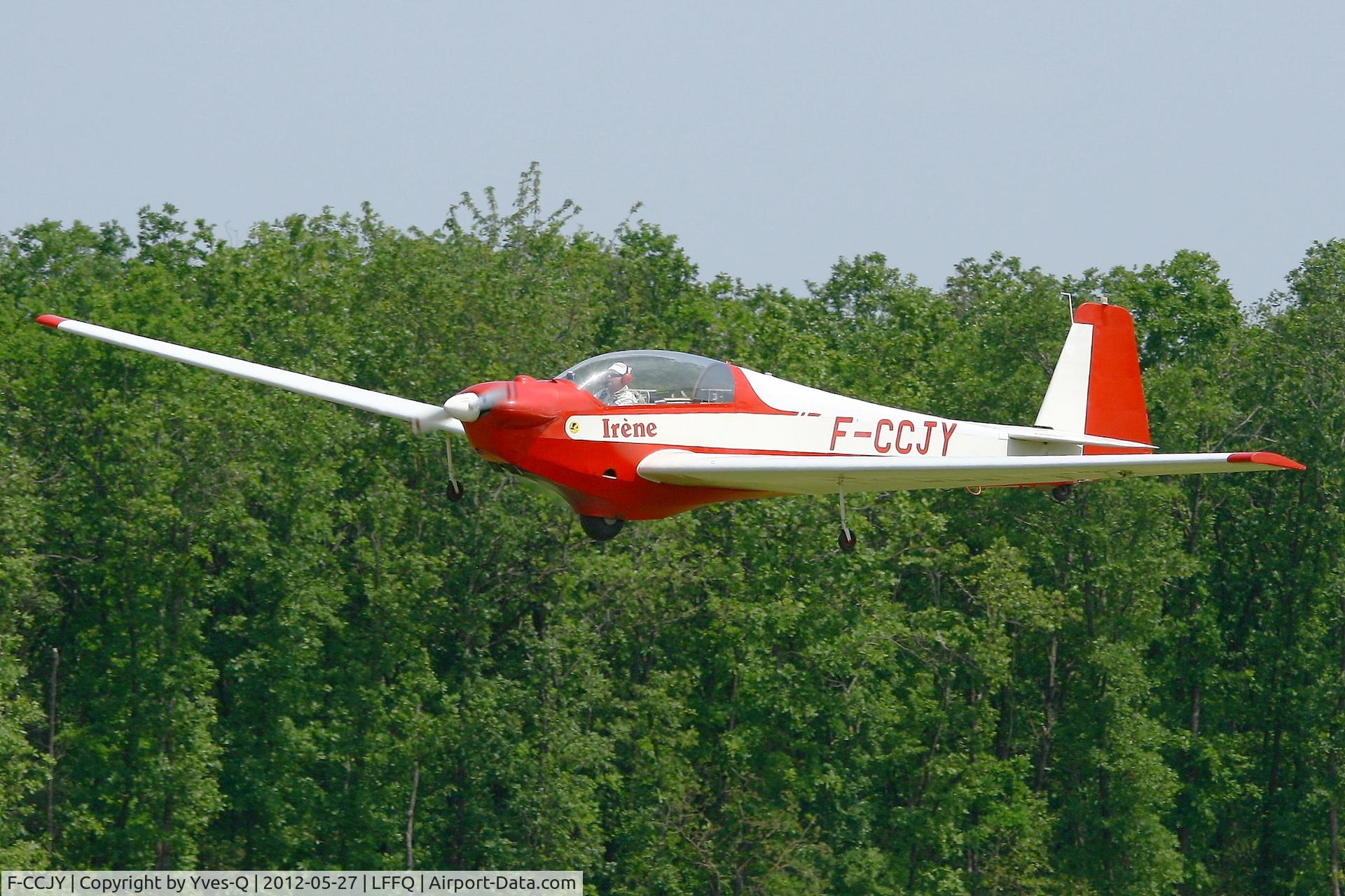 F-CCJY, 1974 Scheibe SF-28A Tandem-Falke Tandem Falke C/N 5763, Scheibe SF-28A Tandem Falke, La Ferté-Alais Airfield (LFFQ) Air Show (Le Temps Des Hélices)