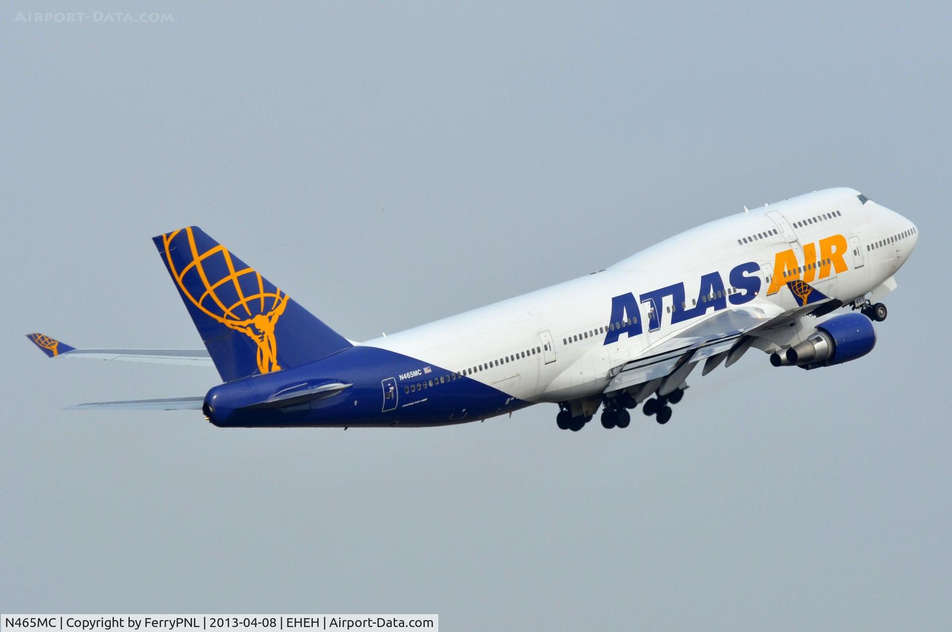 N465MC, 1990 Boeing 747-446 C/N 24784, Atlas B744 beginning its flight to Austin, TX.