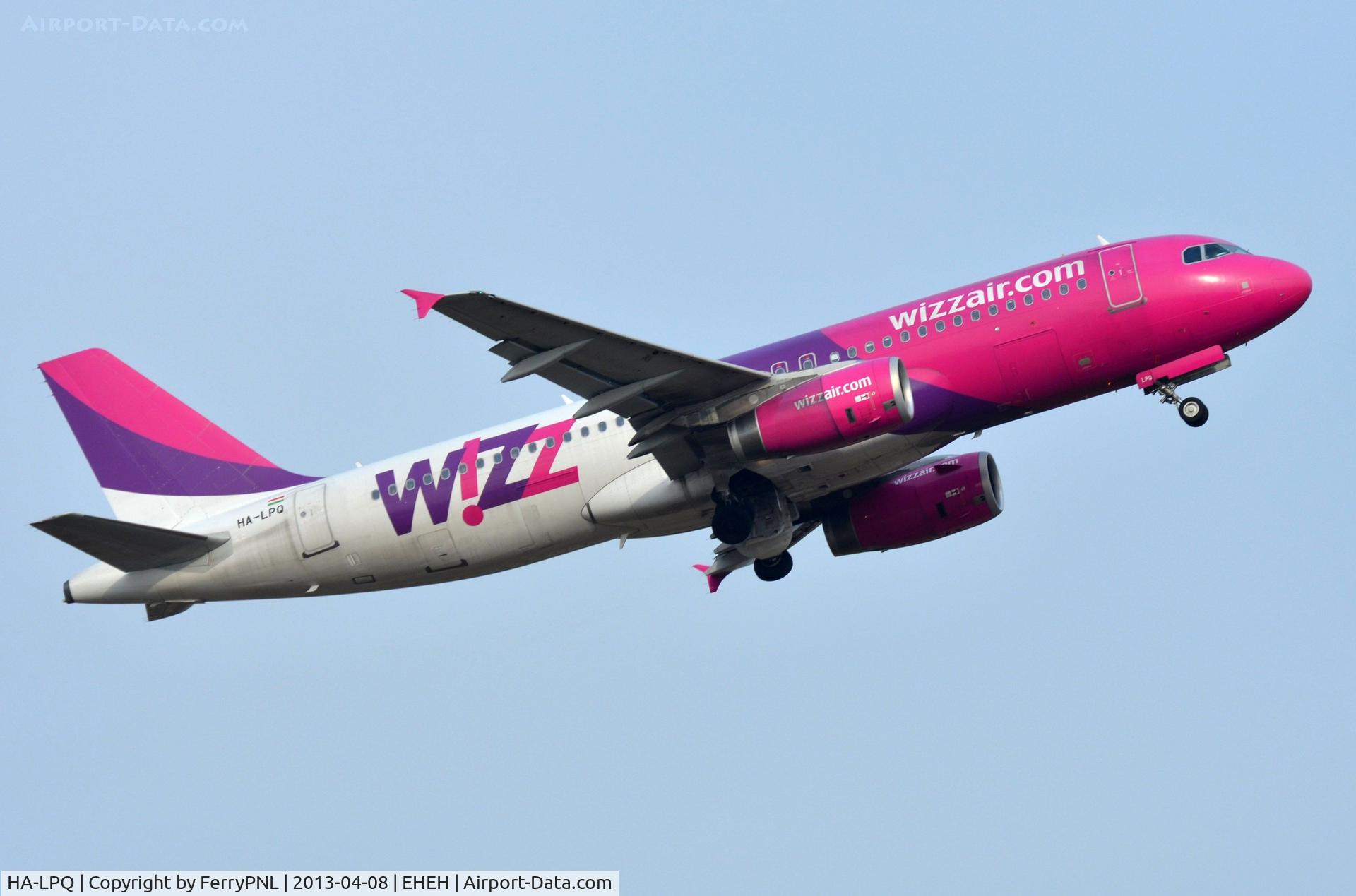 HA-LPQ, 2008 Airbus A320-232 C/N 3409, Wizz departing EIN