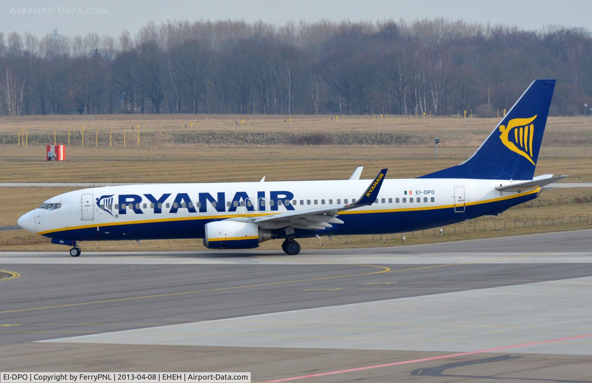 EI-DPO, 2007 Boeing 737-8AS C/N 33612, Ryanair B738 taxiing to runway 04