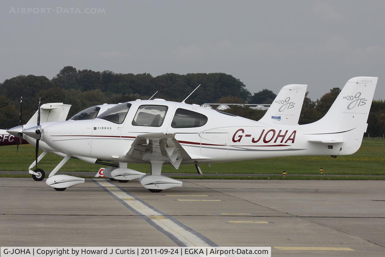 G-JOHA, 2008 Cirrus SR20 G3 GTS C/N 1968, Privately owned.