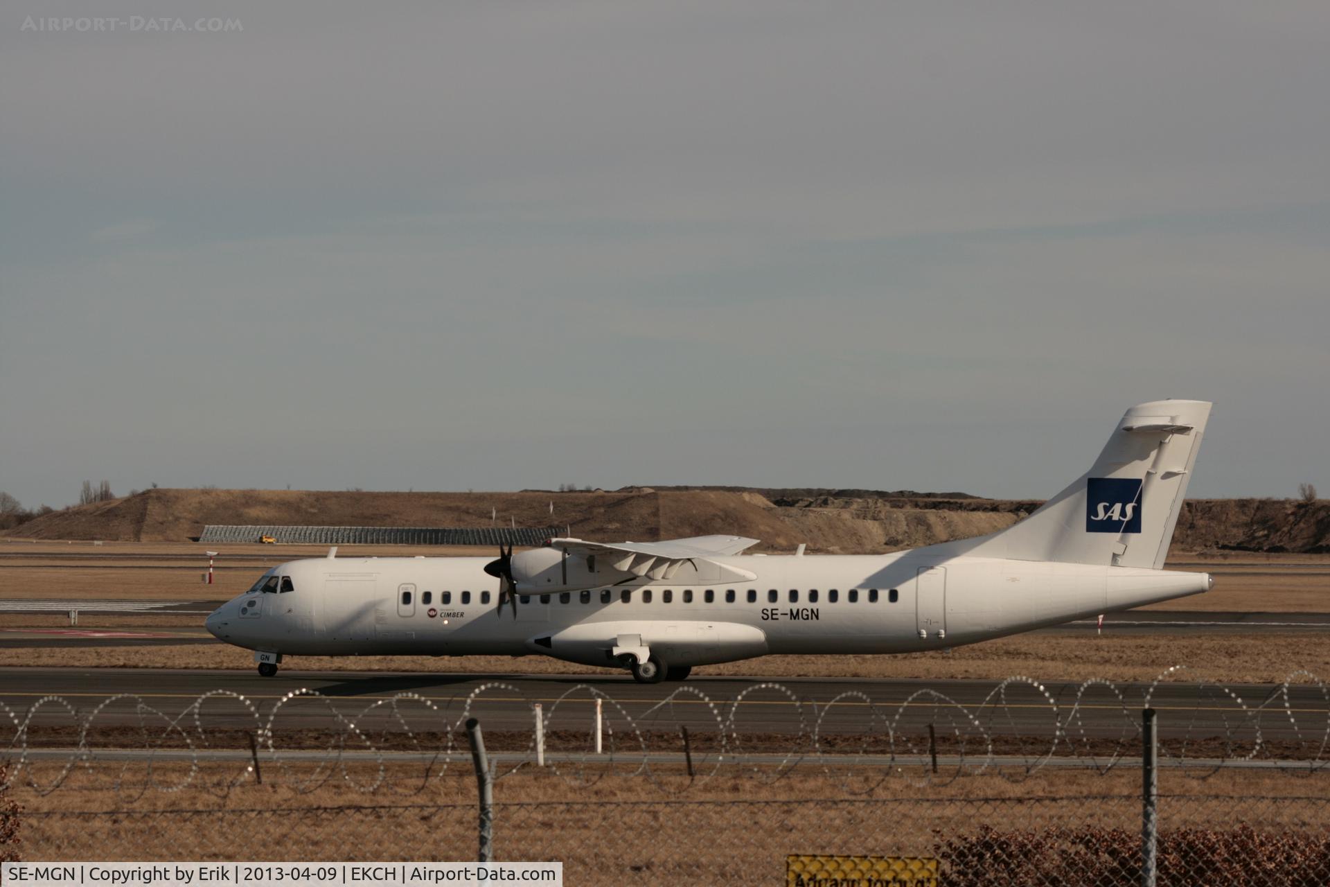 SE-MGN, 1994 ATR 72-202 C/N 437, By Erik Oxtorp, SE-MGN operated by Cimber on behalf of SAS on Danish Domestic flights