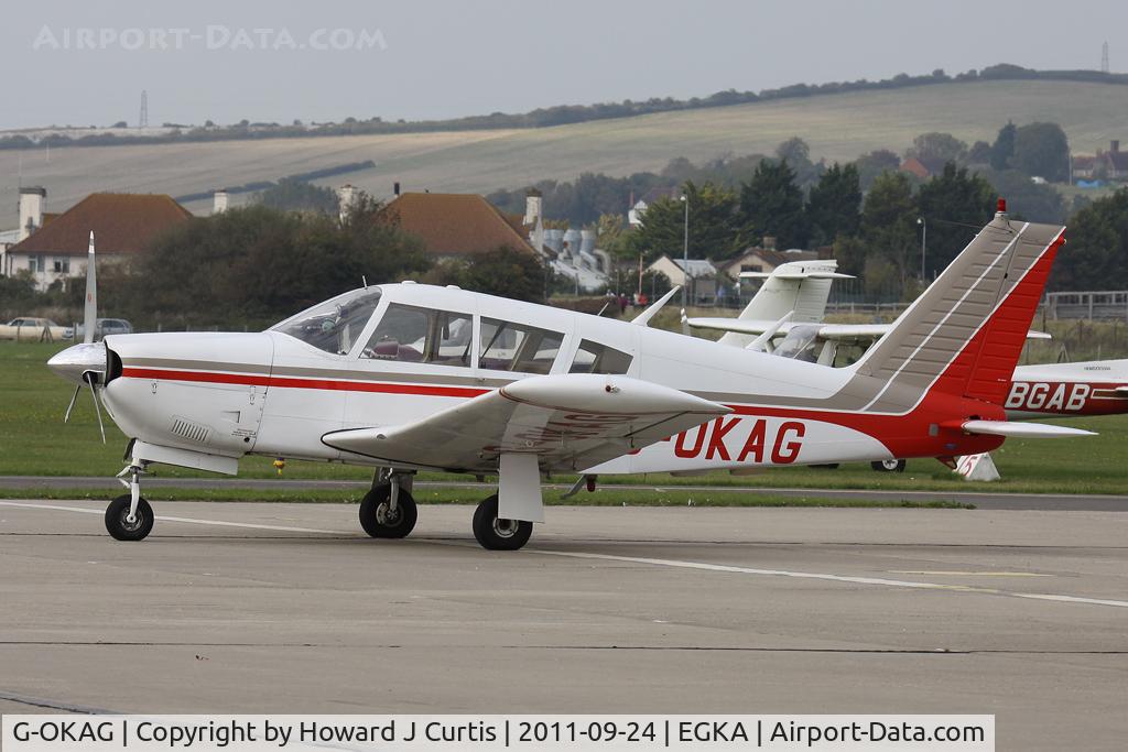 G-OKAG, 1967 Piper PA-28R-180 Cherokee Arrow C/N 28R-30075, Privately owned.