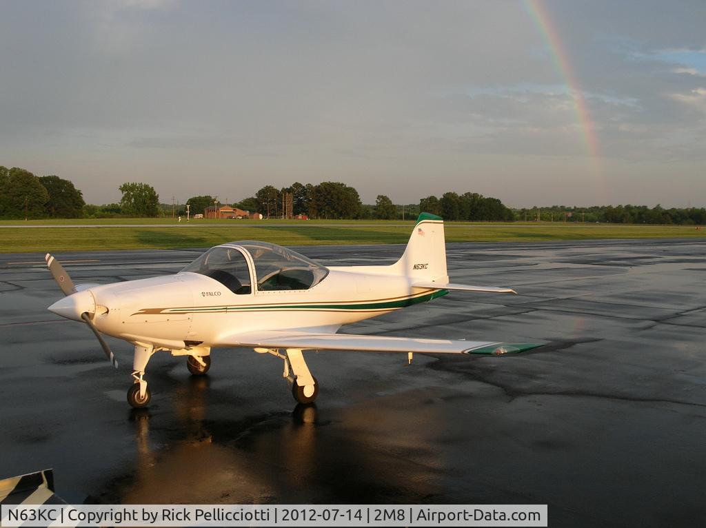 N63KC, 1993 Sequoia F-8L Falco C/N 1048, After a summer shower