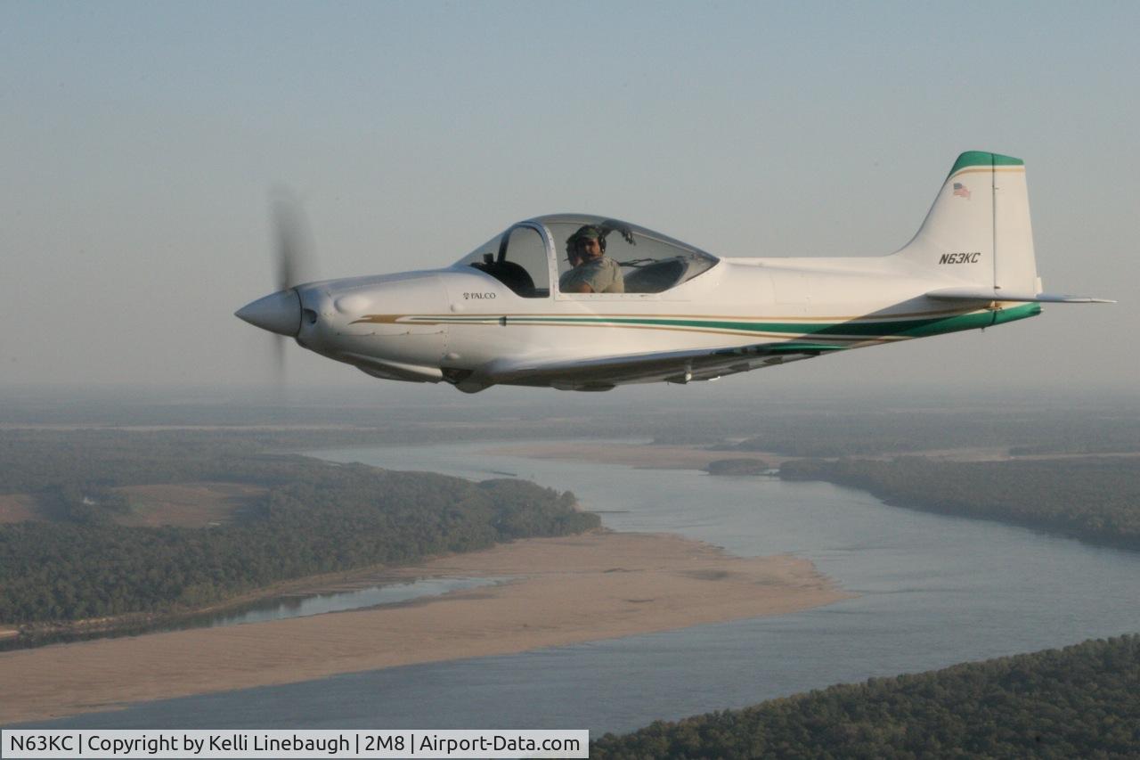 N63KC, 1993 Sequoia F-8L Falco C/N 1048, Somewhere over Arkansas