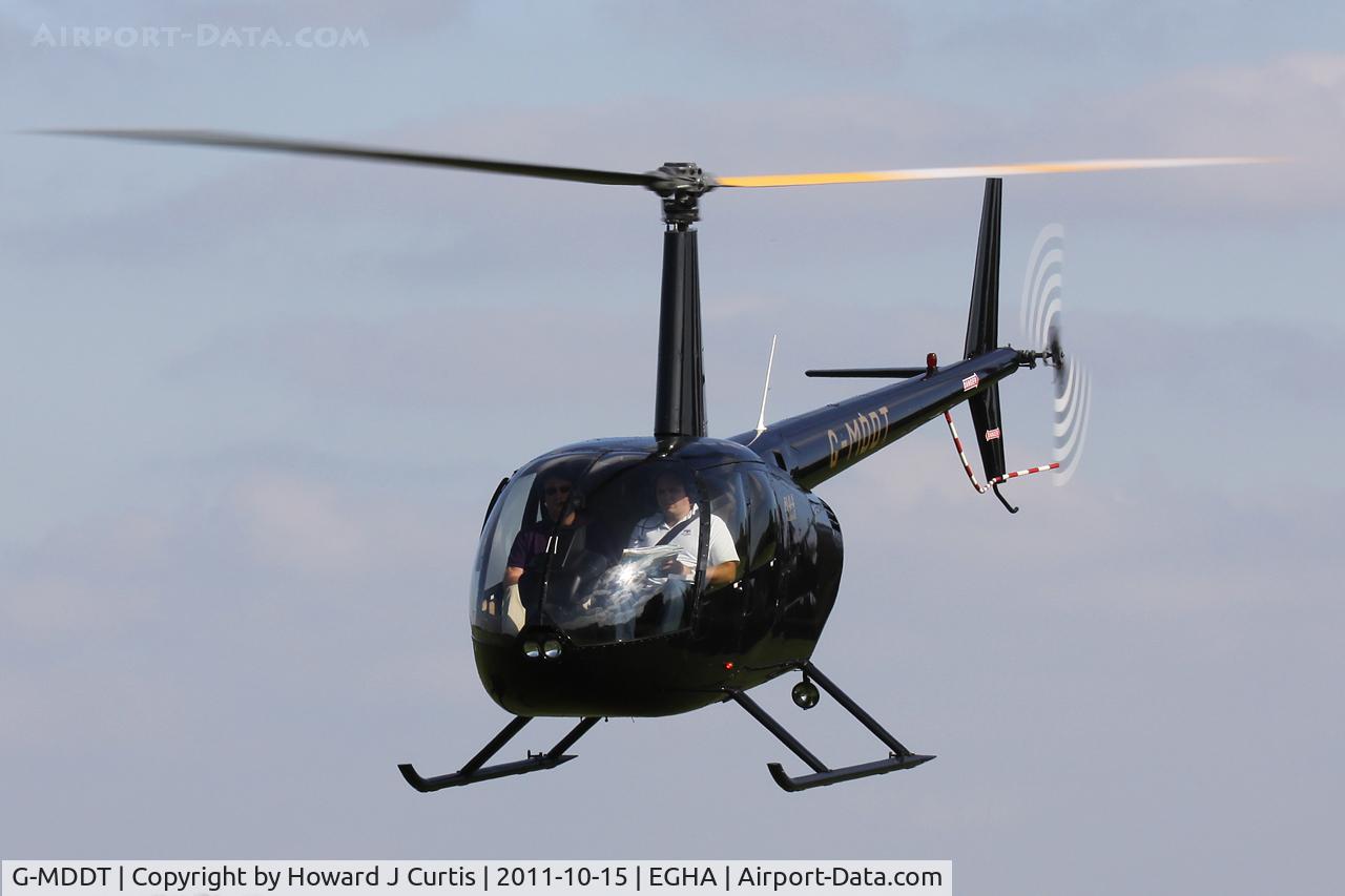 G-MDDT, 2006 Robinson R44 Raven II C/N 11474, Privately owned.