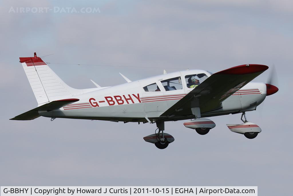 G-BBHY, 1973 Piper PA-28-180 Cherokee C/N 28-7305474, Privately owned.