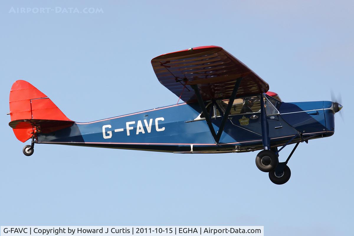 G-FAVC, 1935 De Havilland DH.80A Puss Moth C/N 225, Caught on departure.