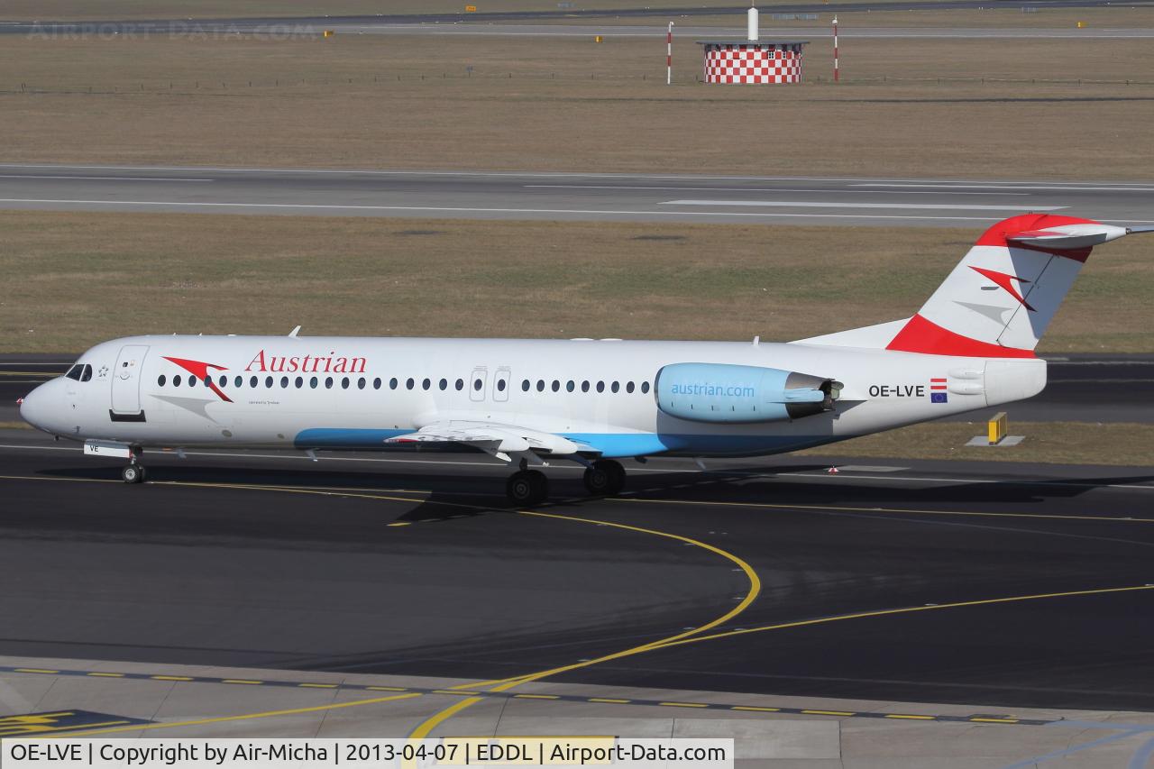 OE-LVE, 1994 Fokker 100 (F-28-0100) C/N 11499, Austrian Airlines, Fokker 100, CN: 11499, Aircraft Name: Zagreb