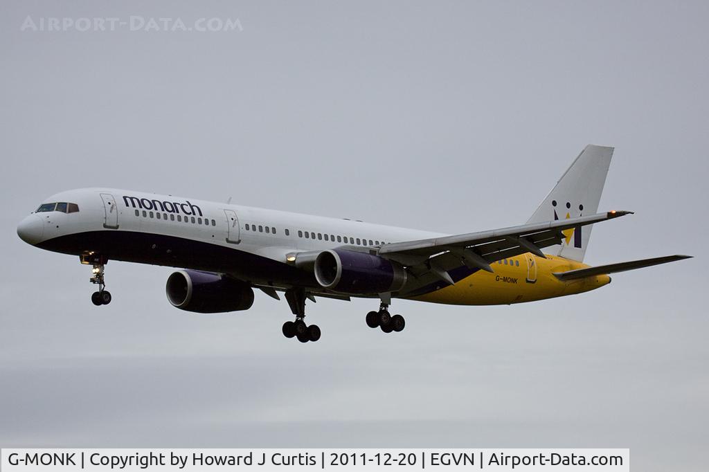 G-MONK, 1988 Boeing 757-2T7 C/N 24105, Monarch Airlines, used for trooping flights.