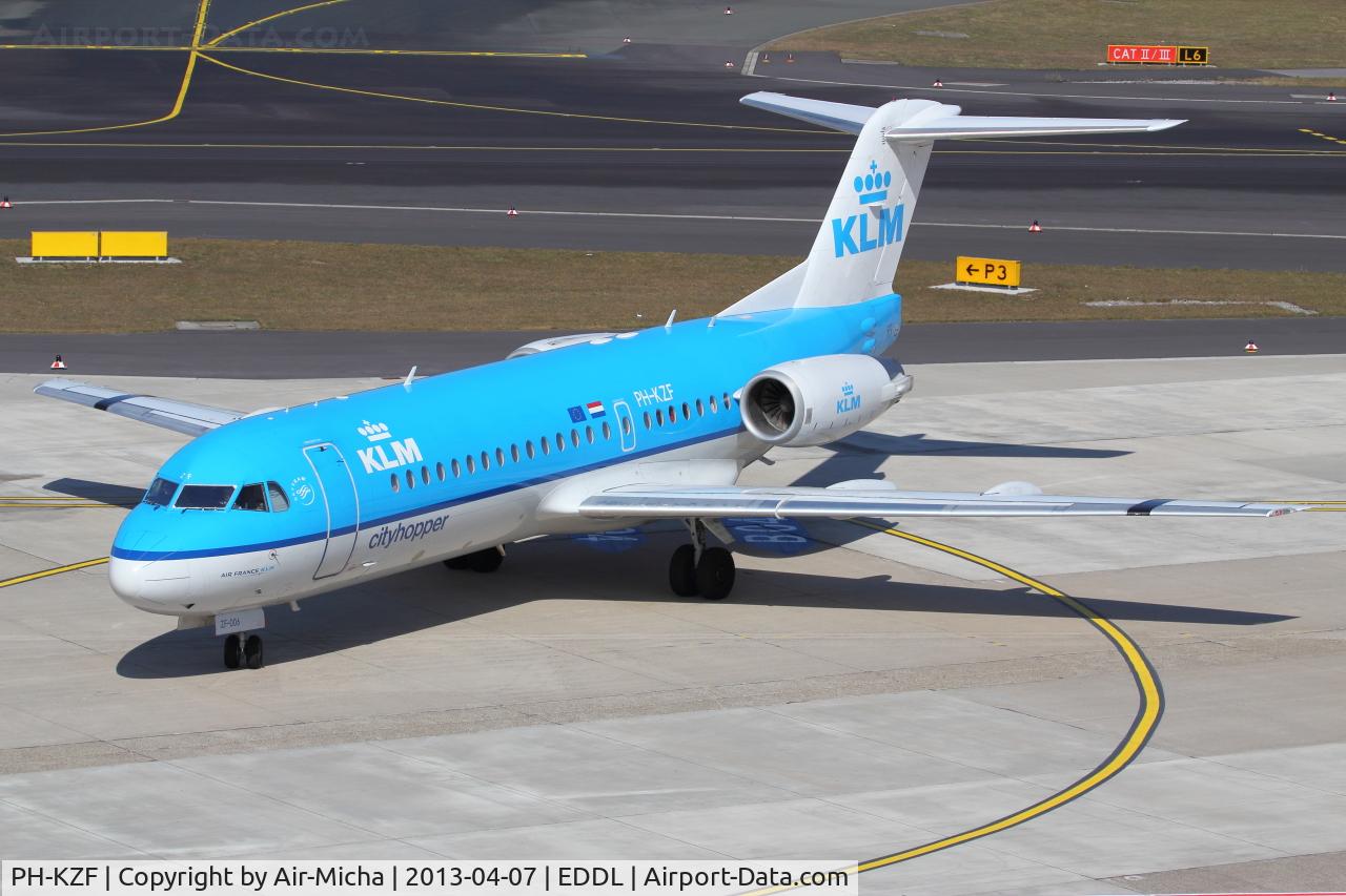 PH-KZF, 1996 Fokker 70 (F-28-0070) C/N 11577, KLM Cityhopper, Fokker F70, CN: 11577
