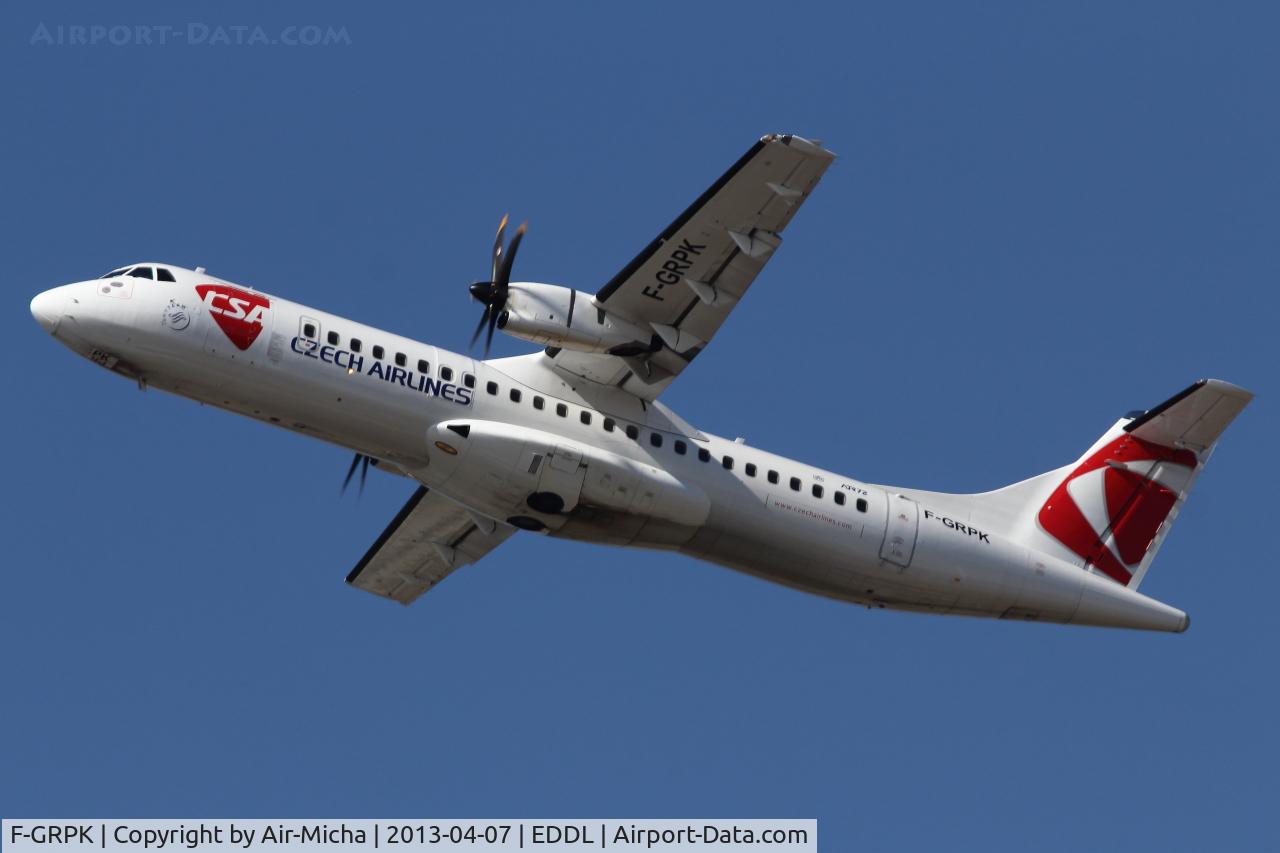 F-GRPK, 2006 ATR 72-212A C/N 727, CSA Czech Airlines, ATR72-212A, CN: 727