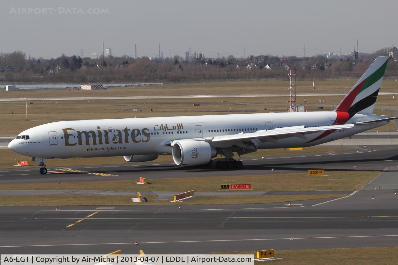 A6-EGT, 2012 Boeing 777-31H/ER C/N 35600, Emirates, Boeing 777-31HER, CN: 35600/1024