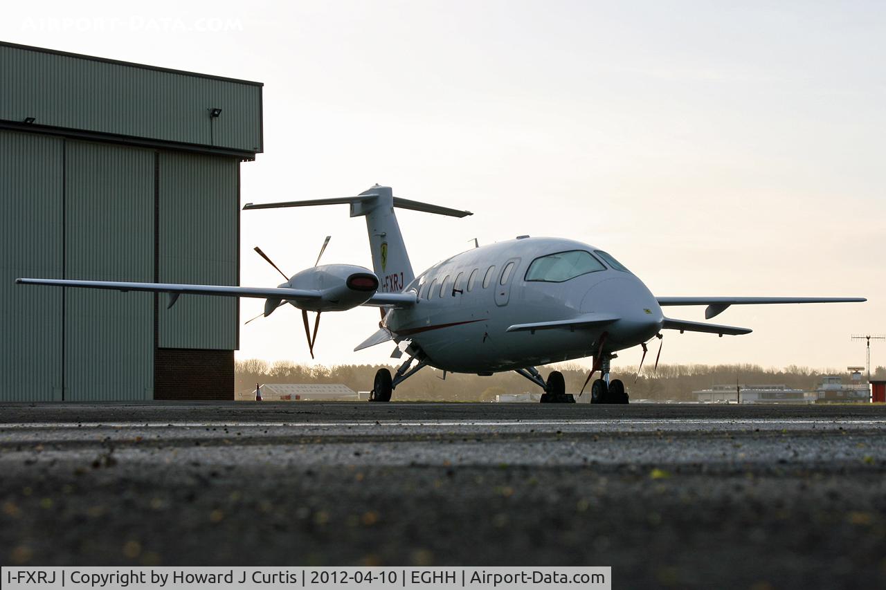 I-FXRJ, 2008 Piaggio P-180 Avanti II C/N 1178, Ferrari, ground level view!