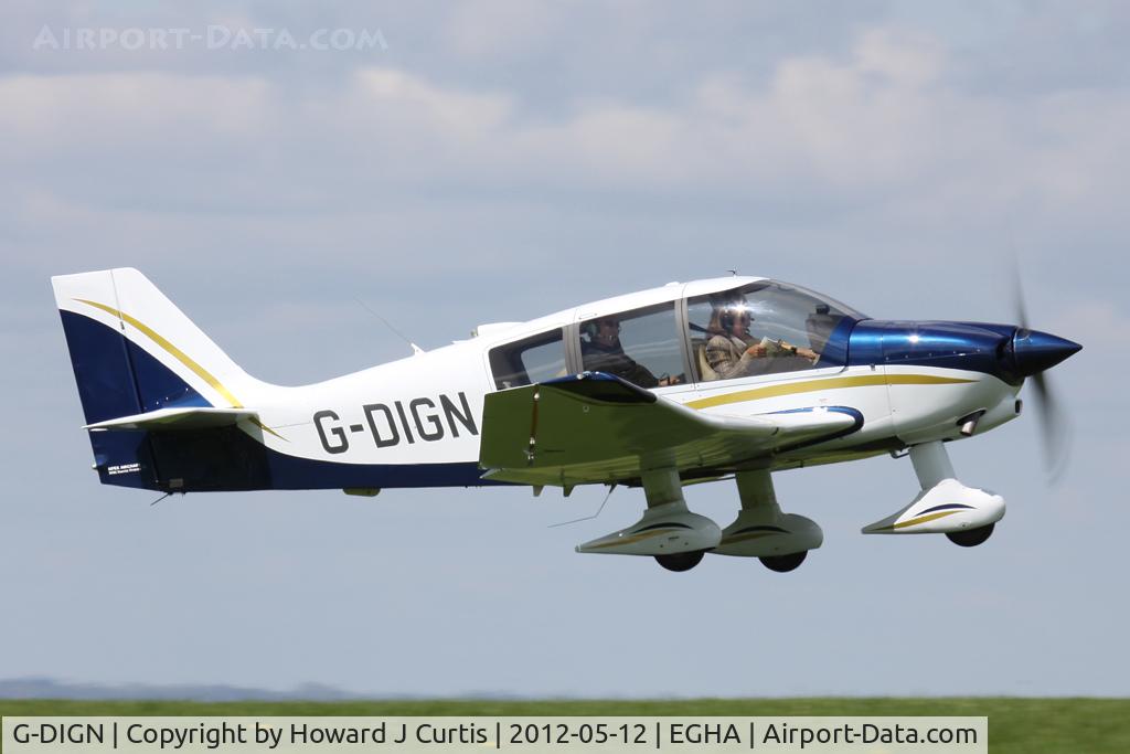 G-DIGN, 2008 Robin DR-400-180 Regent Regent C/N 2651, Privately owned.