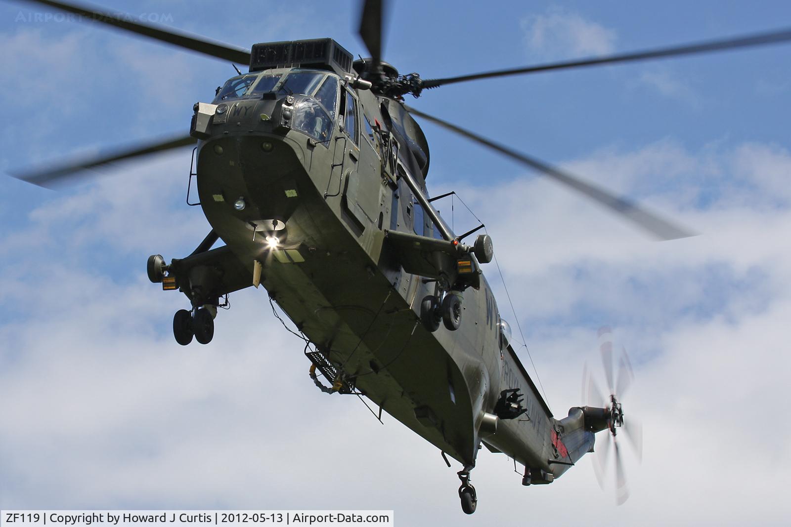 ZF119, 1986 Westland Sea King HC.4 C/N WA966, Coded WY. Supporting the 2012 'Ten Tors' event at Okehampton, Devon.