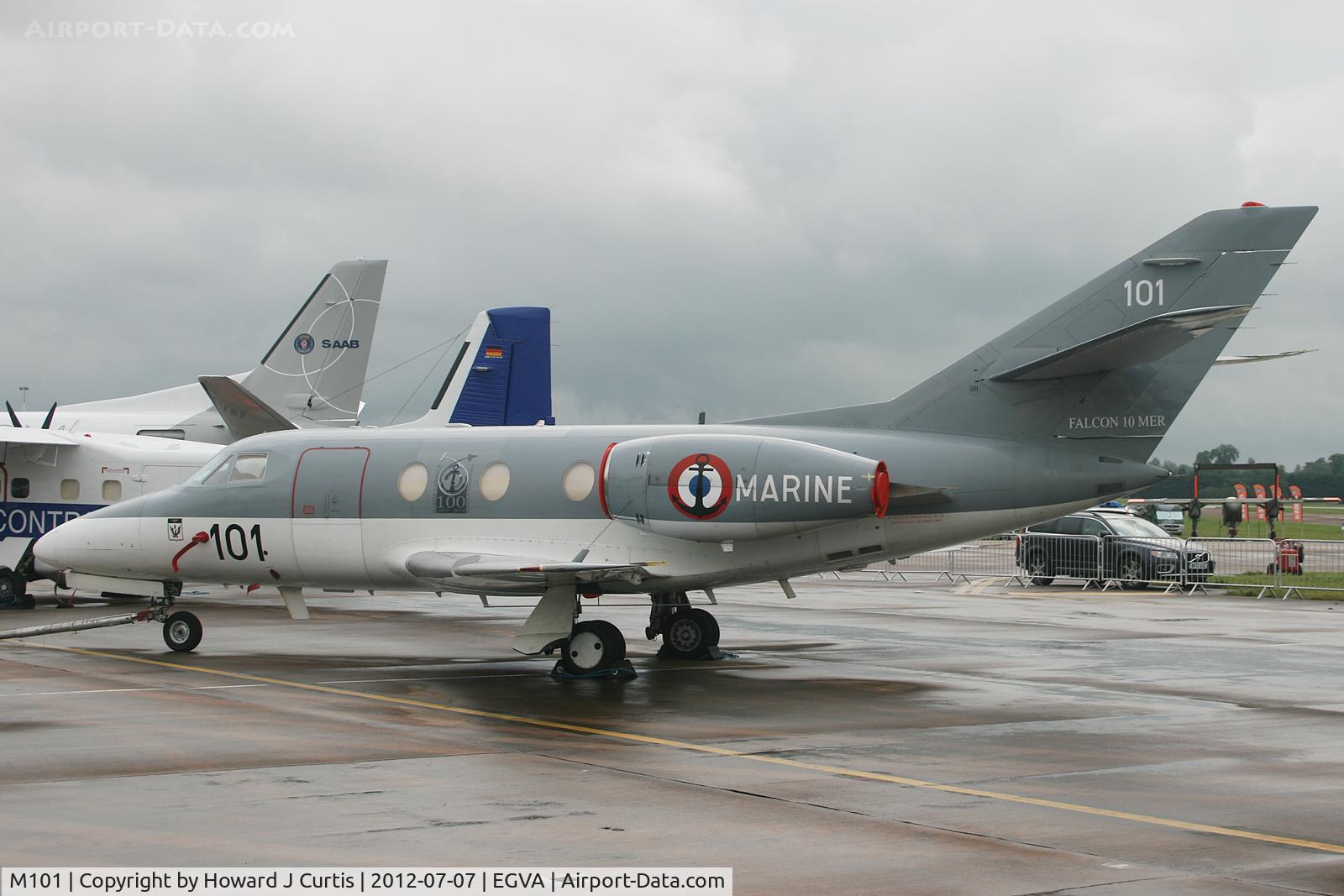 M101, 1977 Dassault Falcon 10MER C/N 101, French Navy, at RIAT.
