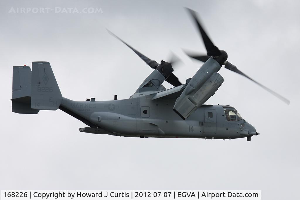 168226, 2012 Bell-Boeing MV-22B Osprey C/N D0176, Coded EH-14, at RIAT 2012.