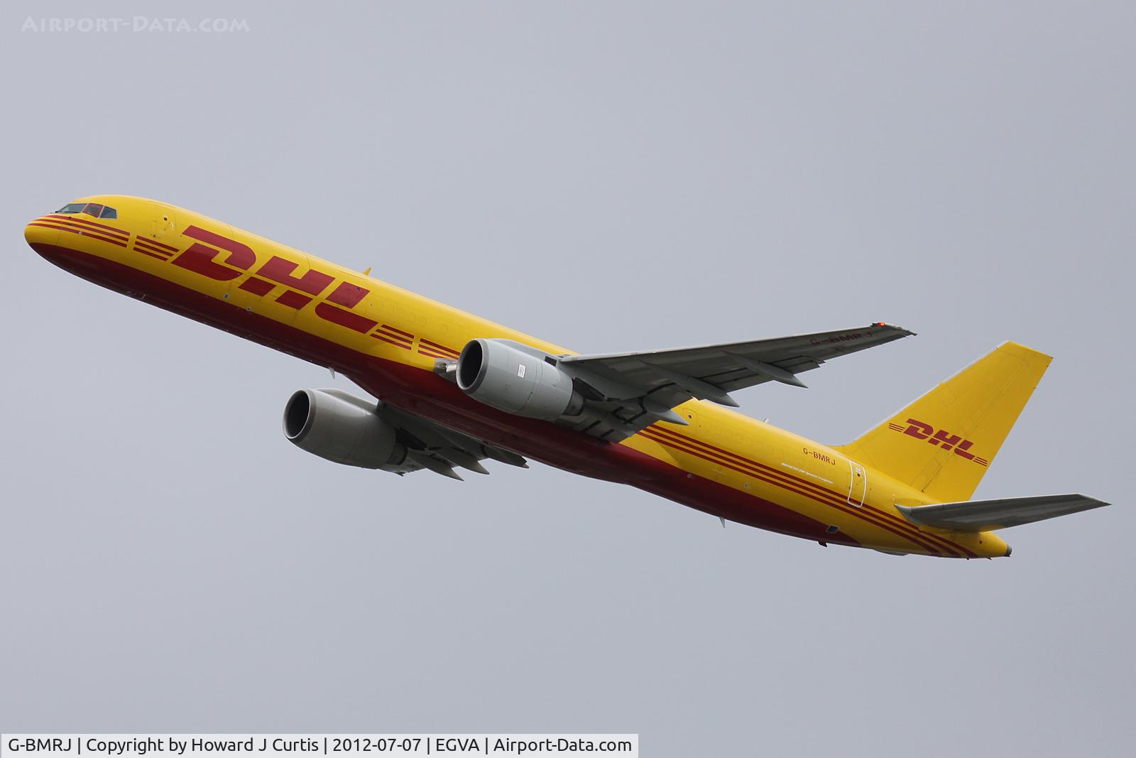 G-BMRJ, 1989 Boeing 757-236/SF C/N 24268, DHL, at RIAT 2012.
