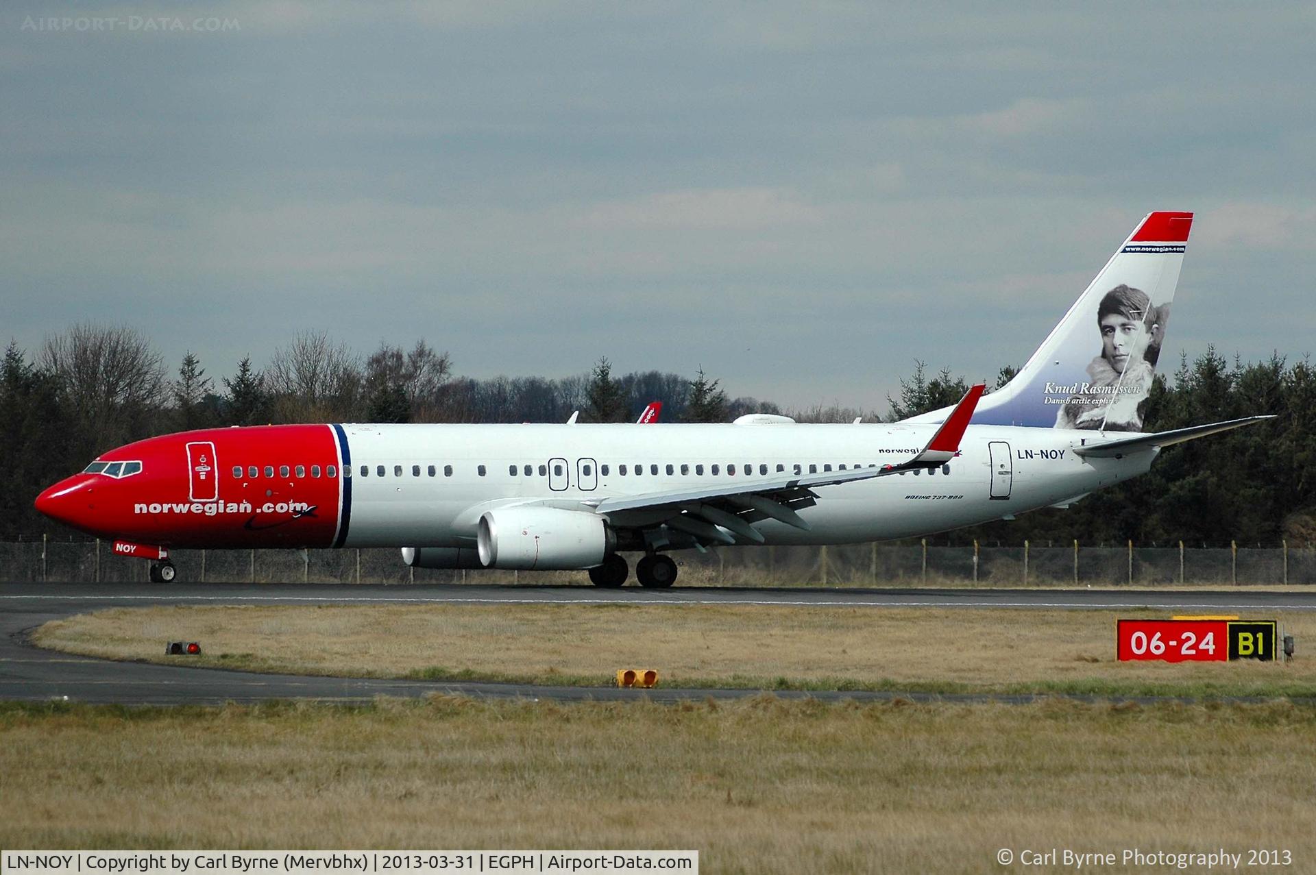LN-NOY, 2012 Boeing 737-8JP C/N 39419, Taken from the Ingliston showground.
