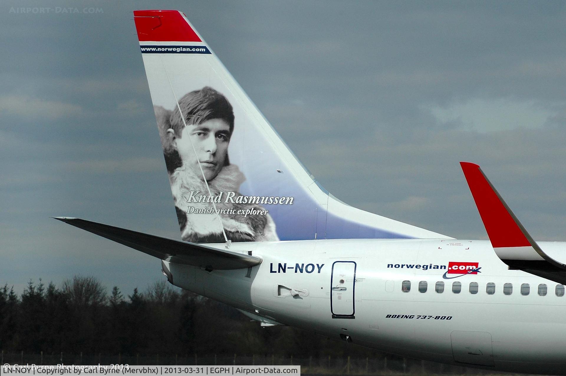 LN-NOY, 2012 Boeing 737-8JP C/N 39419, Taken from the Ingliston showground.