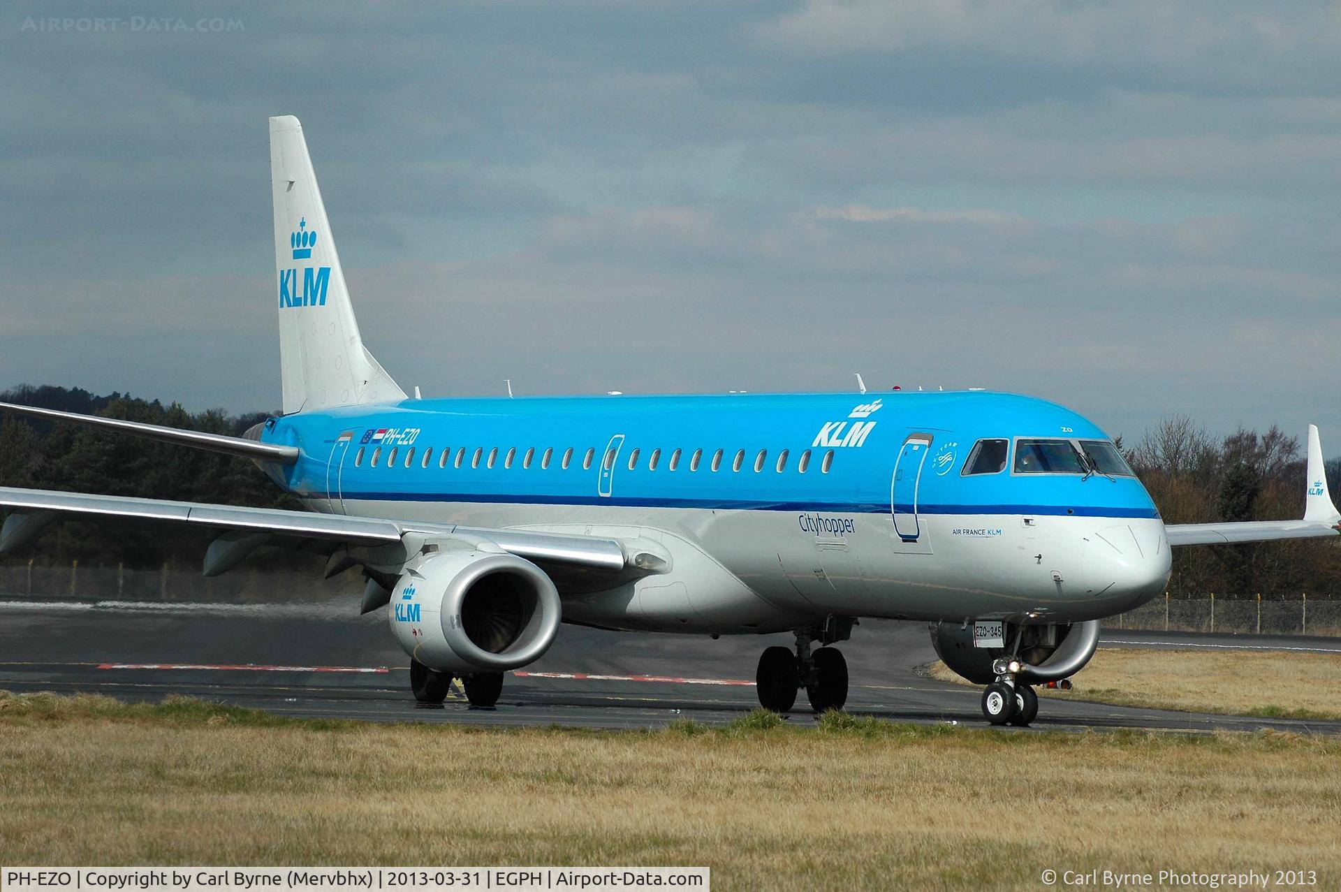 PH-EZO, 2010 Embraer 190LR (ERJ-190-100LR) C/N 19000345, Taken from the Ingliston showground.