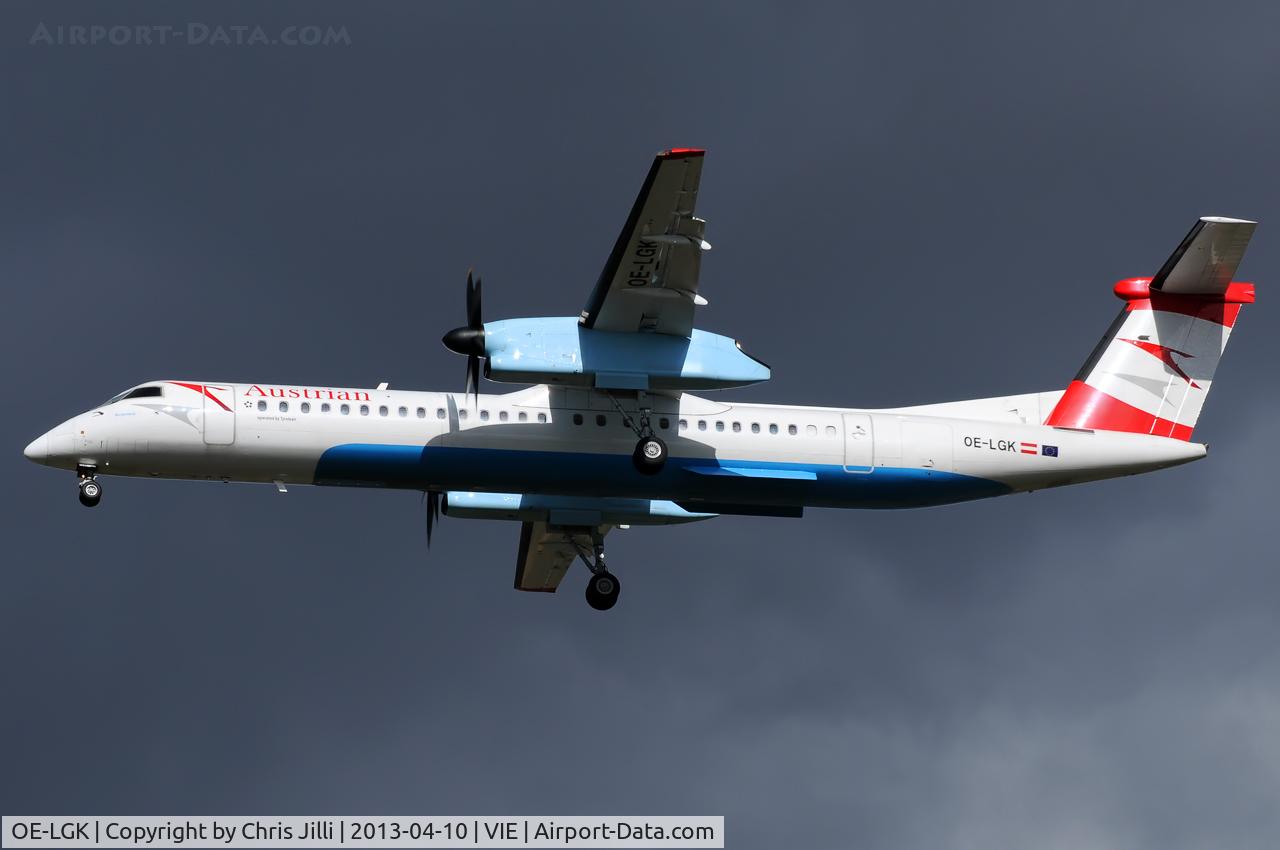 OE-LGK, 2009 De Havilland Canada DHC-8-402Q Dash 8 C/N 4280, Austrian Airlines