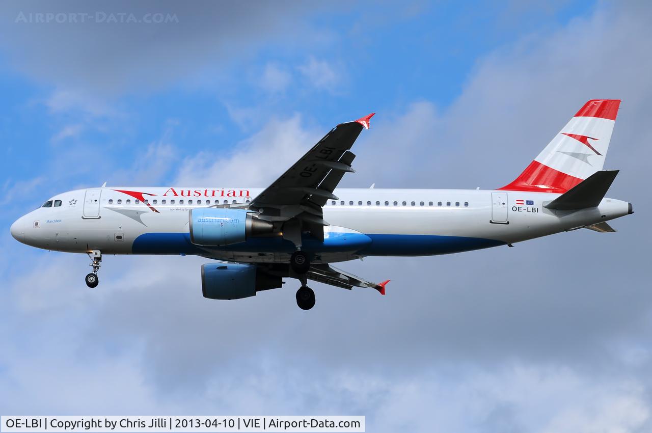 OE-LBI, 2003 Airbus A320-214 C/N 1937, Austrian Airlines