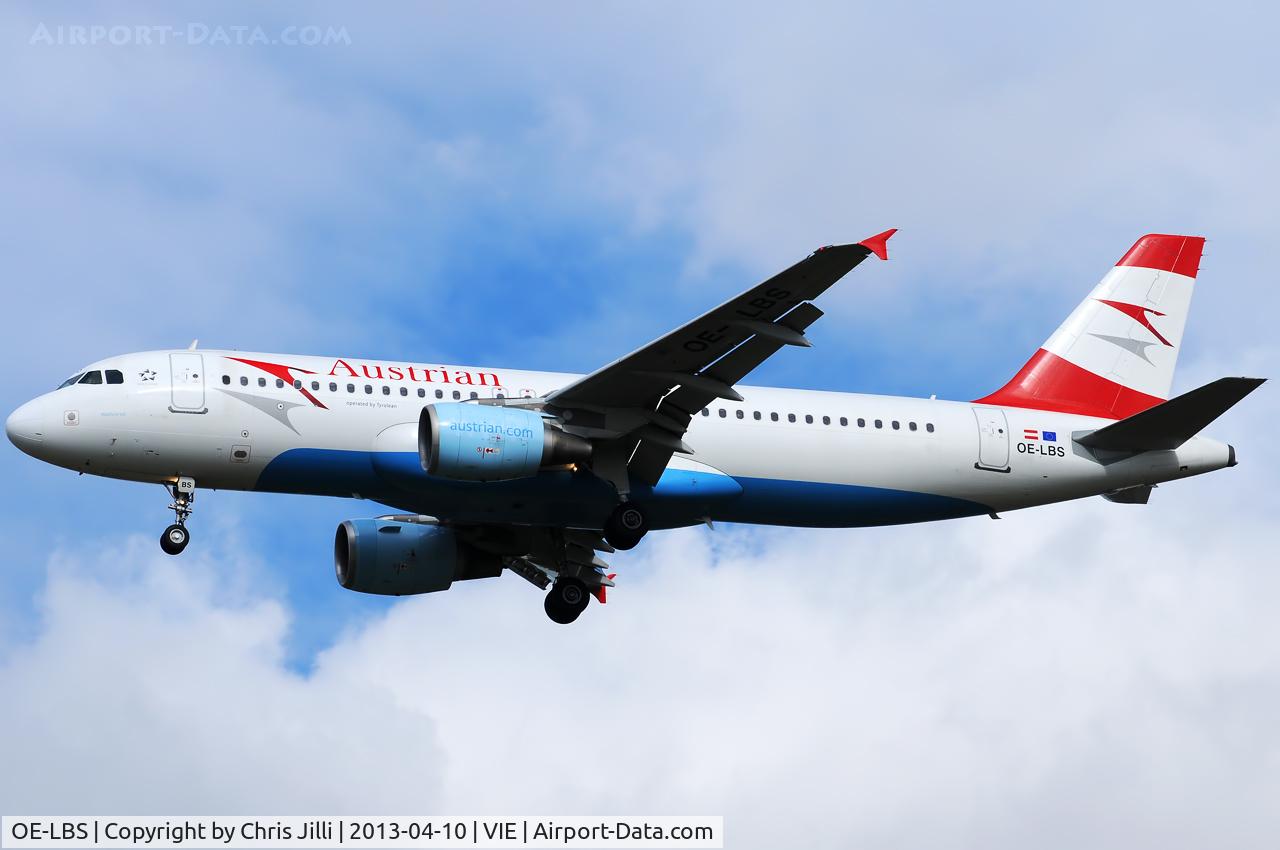 OE-LBS, 2000 Airbus A320-214 C/N 1189, Austrian Airlines
